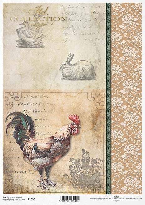 Wielkanoc-Easter-Ostern-Pascua-decoupage-rice-paper-stencil-mixed-media-folie-termoton-ITD-Collection