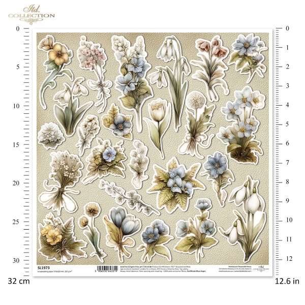 Papier für Scrapbooking SL1973