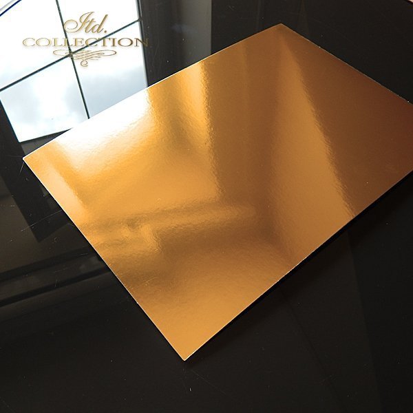 Papier für Scrapbooking - Gold glänzend