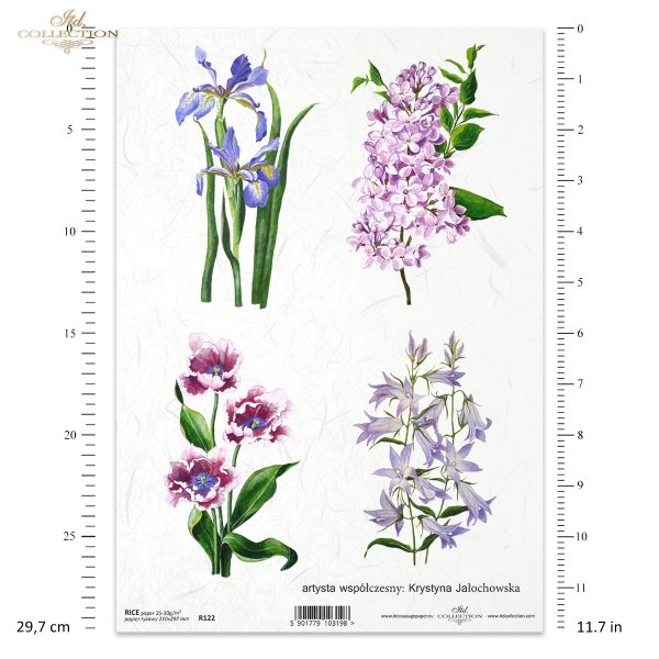 papier-ryżowy-decoupage-kwiaty-ogród-Krystyna-Jałochowska-R0122