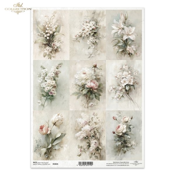 vintage, flora, bukiety, kwiaty, botanika