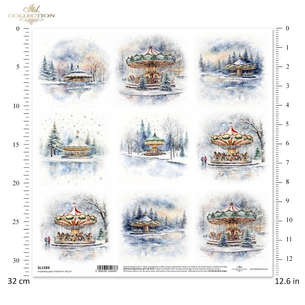 Papier für Scrapbooking SL1594