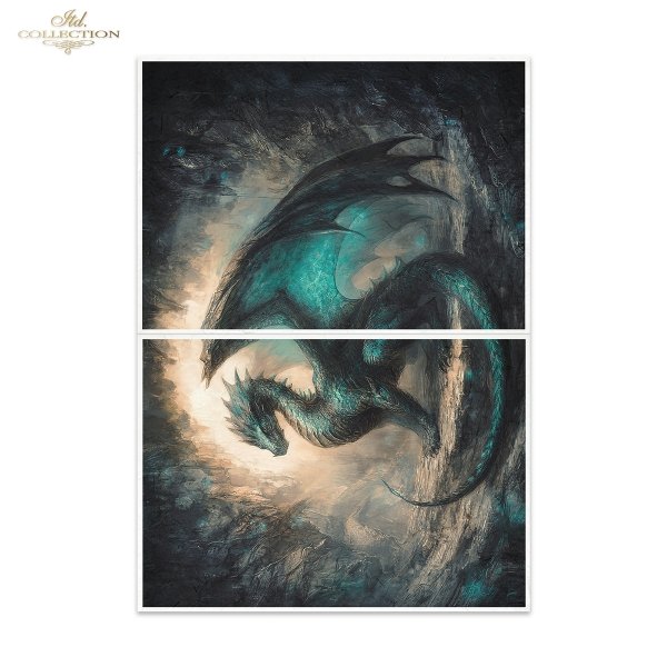 FPA2065 seria „An undiscovered magical world” – Nieodkryty magiczny świat * Mulberry decoupage paper FPA2065 „An undiscovered magical world” * Maulbeerpapier für Decoupage FPA2065 – Unentdeckte magische Welt * Papel decoupage FPA2065