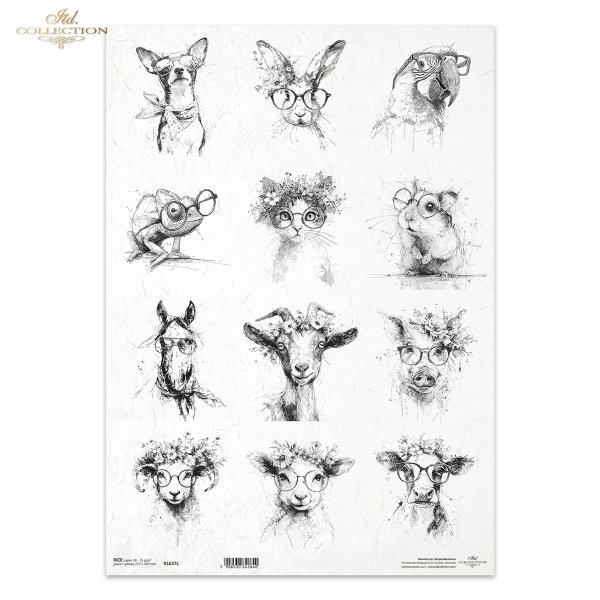 Reispapier A3 für Decoupage R1637L