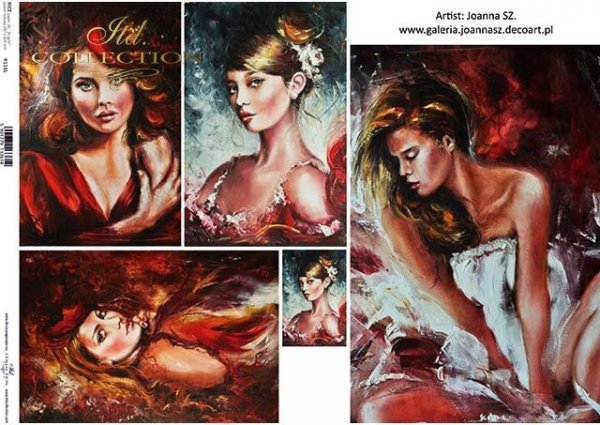 Papier Decoupagepapier zeitgenössische Malerei*Бумага Декупаж современной живописи*Papel Decoupage pintura contemporánea