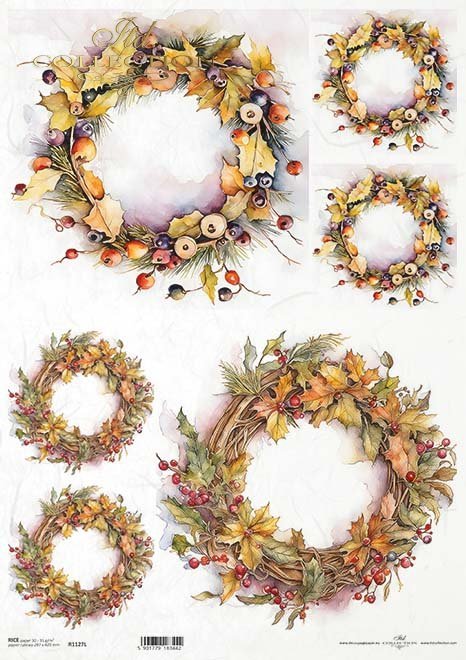 wieńce jesienne, jesień*autumn wreaths, autumn*Herbstkränze, Herbst*coronas de otoño, otoño