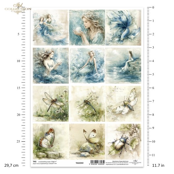 Akwarele, syreny, ryby, woda, fantazja, ocean, morze*Watercolors, mermaids, fish, water, fantasy, ocean, seaAkwarele, owady, ważka, motyl, chrząszcz, botaniczne, natura, ziemia*Watercolors, insects, dragonfly, butterfly, beetle, botanical, nature, earth