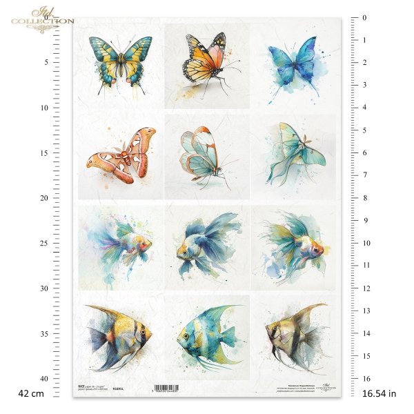 Reispapier A3 für Decoupage R1691L