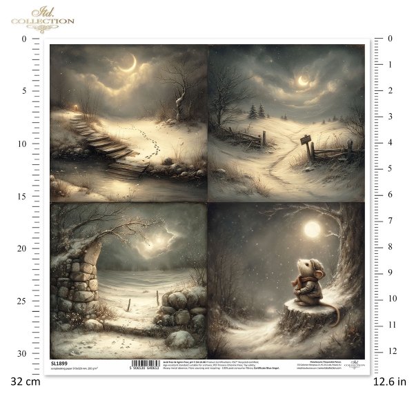 Papier für Scrapbooking SL1899