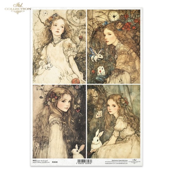 dziewczynki, Alicja, zajączki, kroliki, baśniowe kompozycje*girls, Alice, bunnies, rabbits, fairy tale compositions*Mädchen, Alice, Hasen, Kaninchen, Märchenkompositionen*niñas, Alicia, conejitos, conejos, composiciones de cuentos de hadas