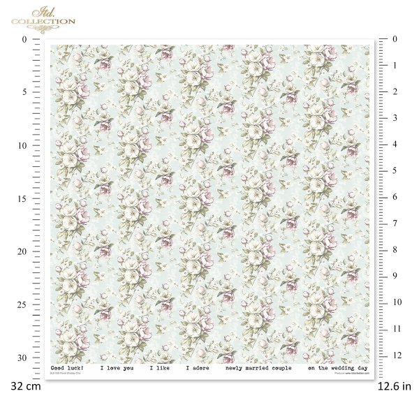 Scrapbooking papers SLS-089 Floral Shabby Chic