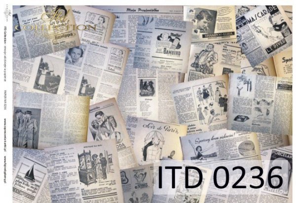 Decoupage paper ITD D0236M