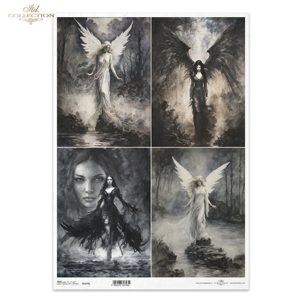 Lost in a Fairy Tale, Black &amp; White, Czarny &amp; Biały, anioły, anielica, zjawa, zjawy, demony, skrzydło, skrzydła, dobro, zło, tajemnica, kobieta, kobiety, angels, angelic, phantoms, demons, wings, good, evil, mystery, woman, women