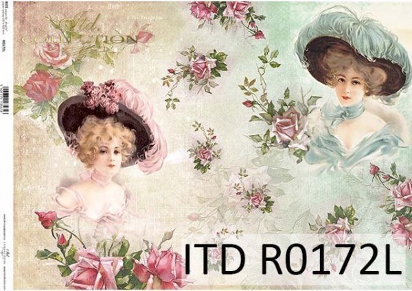 papier decoupage Retro, kobiety,*paper decoupage Retro, women*бумажная декупаж Ретро, женщины*decoupage de papel Retro, mujer*Papier-Decoupage Retro, Frauen