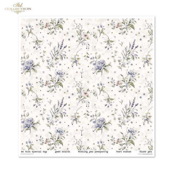Scrapbooking papers SLS-089 Floral Shabby Chic