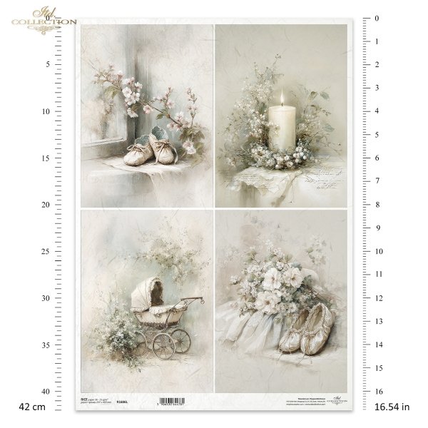 styl vintage, sepia, pastele, chrzest, kwiaty,buciki, wózek, świeca, elegancja, delikatność