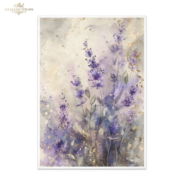 Papier decoupage morwowy FPA3019, dekoracyjne wzory, motywy kwiatowe, bukiet kwiatów, Ogród Muz, Garden of Muses * Mulberry decoupage paper FPA301920, decorative patterns, floral motifs, bouquet of flowers, Garden of Muses *Seria Garden of Muses