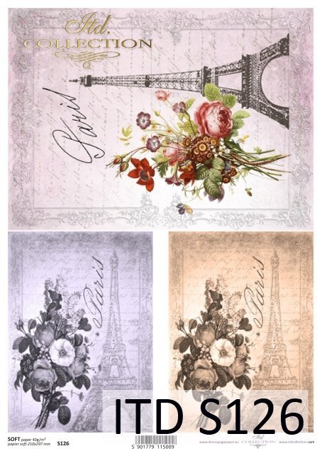 Decoupage paper Soft ITD S0126