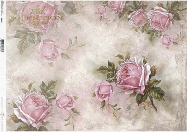 arroz papel decoupage flores, rosas, *Reispapier Decoupage Blumen, Rosen