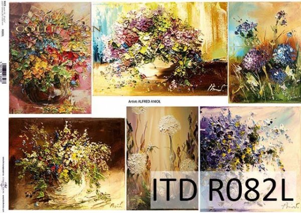 Papier decoupage malarstwo współczesne*Paper decoupage contemporary painting