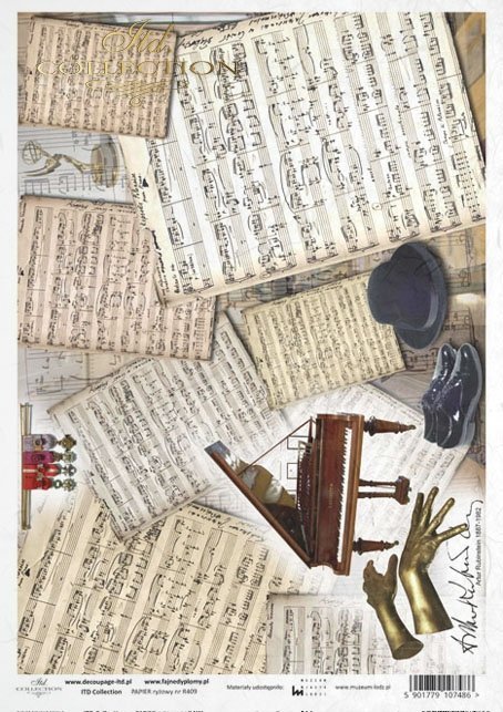 Arthur Rubinstein, notes, piano, hands, R409, Lodz, Lodz