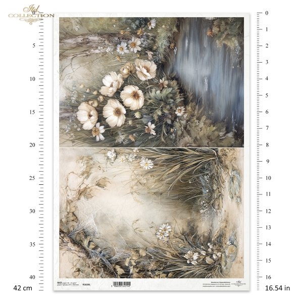 Sielanka, akwarela, natura, las, łąka, kwiaty polne*Idyllic, watercolor, nature, forest, meadow, wildflowers