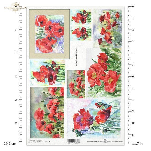 watercolours, flowers, poppies, meadow, garden, field flowers, contemporary painting, Joanna Maloszczyk, contemporary artist, Aquarelle, Blumen, Mohnblumen, Wiese, Garten, Feldblumen, zeitgenössische Malerei