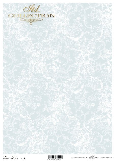 Decoupage paper Soft ITD S0214