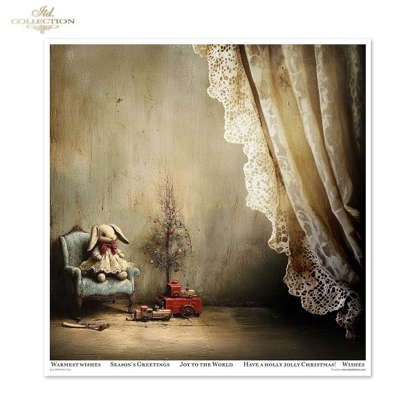 robot, prezenty, święta, vintage, retro, Dziadek do Orzechów, wieniec, pomarańcze, szyszki, lalka, bombki, choinka, pluszowy królik, fotel, pociąg zabawkowy, baletnica, pozytywka, zasłony, konik na biegunach*robot, gifts, Christmas, vintage, retro, Nutcra