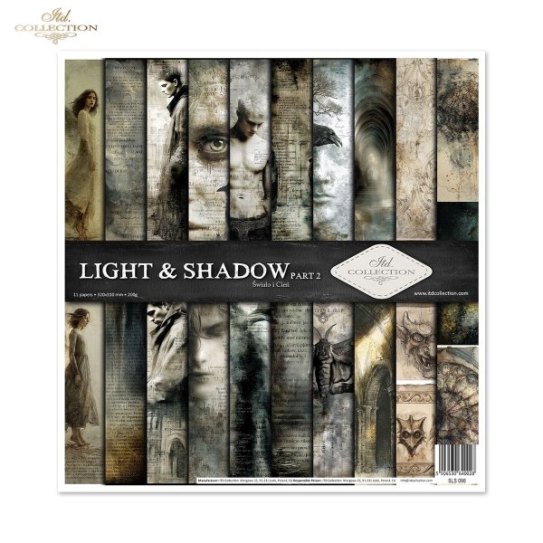 Zestaw papierow do scrapbookingu SLS 098 Light &amp; Shadow - Światło i Cień