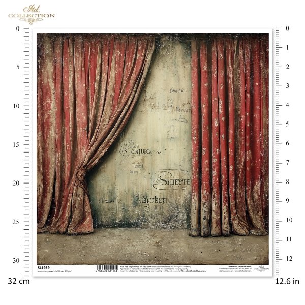 Kurtyna, teatr, scena, vintage, retro, deski, drewno, teatralne rekwizyty, scenografia, stary styl