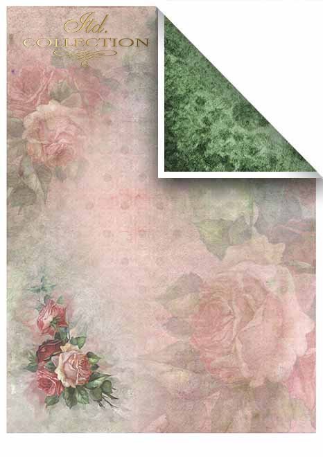 Papiery do scrapbookingu w zestawach - Romantyczny ogród * Scrapbooking papers in sets - Romantic garden