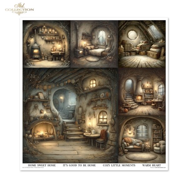 Papeles Scrapbooking SLS-100 Mouse World - Home Sweet Home