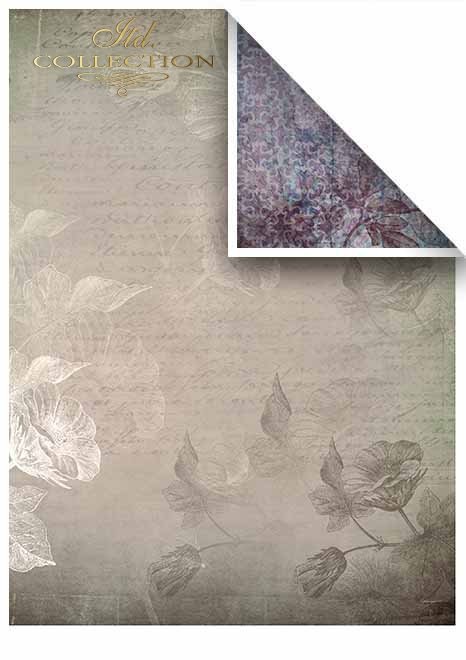 Papiery do scrapbookingu w zestawach - Wieczorna łąka * Papers for scrapbooking in sets - Evening meadow