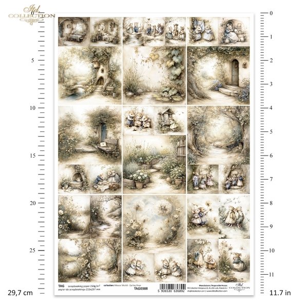 Sielanka, akwarela, natura, las, łąka, kwiaty polne*Idyllic, watercolor, nature, forest, meadow, wildflowers