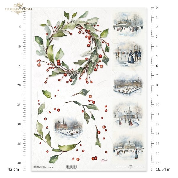zimowe wianki*winter garlands*Wintergirlanden*guirnaldas de invierno