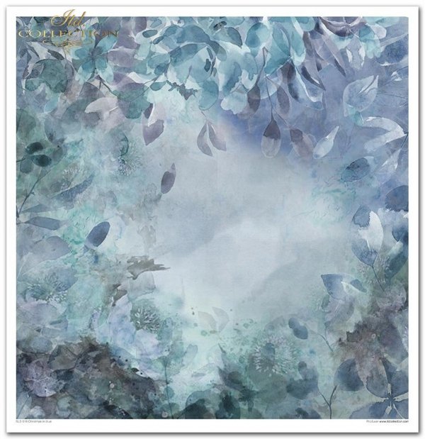 Papeles Scrapbooking SLS-019 ''Navidad en azul''---- PRODUCTO DE PRECIO REDUCIDO