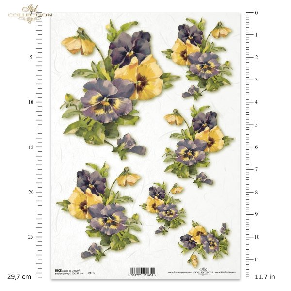  papier-ryżowy-decoupage-łąka-ogród-lato-bukiet-kwiaty-R0165