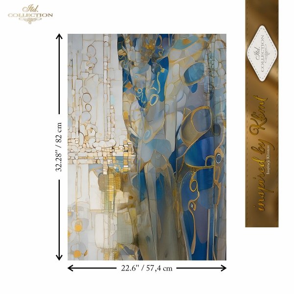 Papier morwowy decoupage FPA1015 seria Inspiracje Klimtem * Mulberry decoupage paper FPA1015 Inspired by Klimt series * Papel decoupage morera FPA1015 Inspired by Klimt