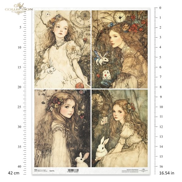 dziewczynki, Alicja, zajączki, kroliki, baśniowe kompozycje*girls, Alice, bunnies, rabbits, fairy tale compositions*Mädchen, Alice, Hasen, Kaninchen, Märchenkompositionen*niñas, Alicia, conejitos, conejos, composiciones de cuentos de hadas