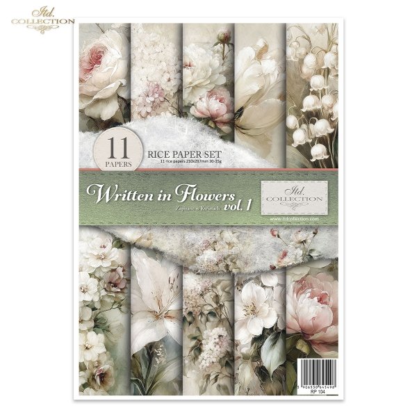 Lilia, lewkonia, tulipan, jaśmin, peonia, róża, bez, konwalia, kwiaty, rośliny, botanika, vintage