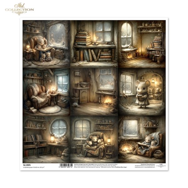 myszki, sielanka, retro, vintage, las, natura, ilustracje, urocze zwierzęta, bajkowe postacie, przytulne wnętrza, życie myszy*Mouse illustrations, mouse world, cozy interiors, fairy tale scenes, fireplaces, mouse burrows, houses, interiors, mouse life 