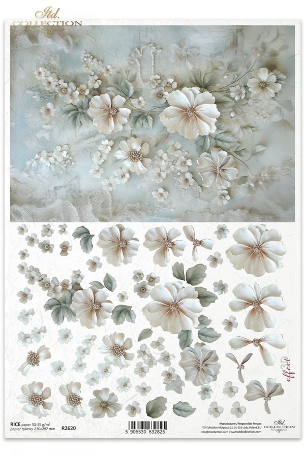 kwiaty 3D 3D flowers 3D-Blumen Flores 3D