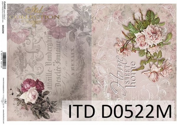 papel decoupage clásico D0522M