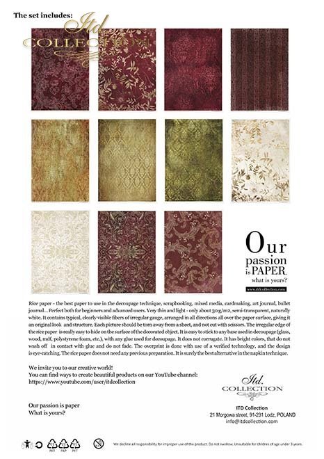 Conjunto Creativo RP043 - Tapestry vintage