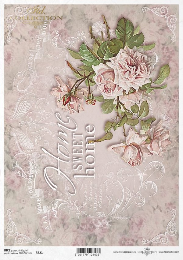 Vintage, retro, Home Sweet Home, kwiat, róża, róże, dekor, ornament, tło, napisy w stylu retro, R721, flower, rose, decoration, ornament, background, lettering in retro style, Blume, Rose, Dekoration, Ornament, Hintergrund, Schriftzug im Retro-Stil, flor,