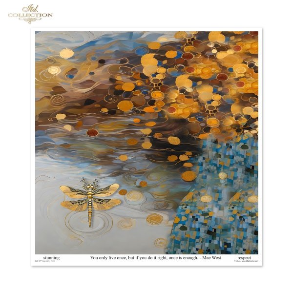 Papeles Scrapbooking SLS-077 Inspired by Klimt