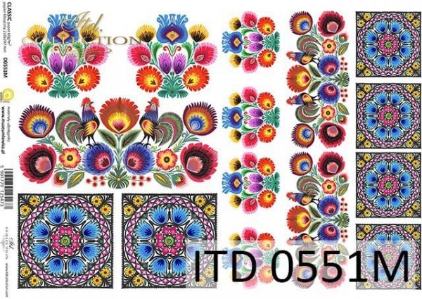 papel decoupage clásico D0551M