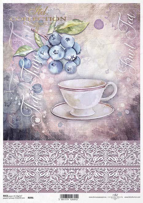 tea time, fruit tea, koronka, dekor, ornament, owoce, owocowe tło, filiżanka, filiżanki, herbata, herbatka, borówka, borówki, jagoda, jagody, R896, lace, decoration, ornament, fruit, fruit background, cup, tea, blueberry, berries, Teezeit, Früchtetee, Spi
