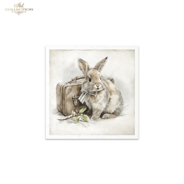  króliki, zające wielkanocne, vintage, akwarela, pisanki, wiosna * rabbits, Easter bunnies, vintage, watercolor, Easter eggs, spring